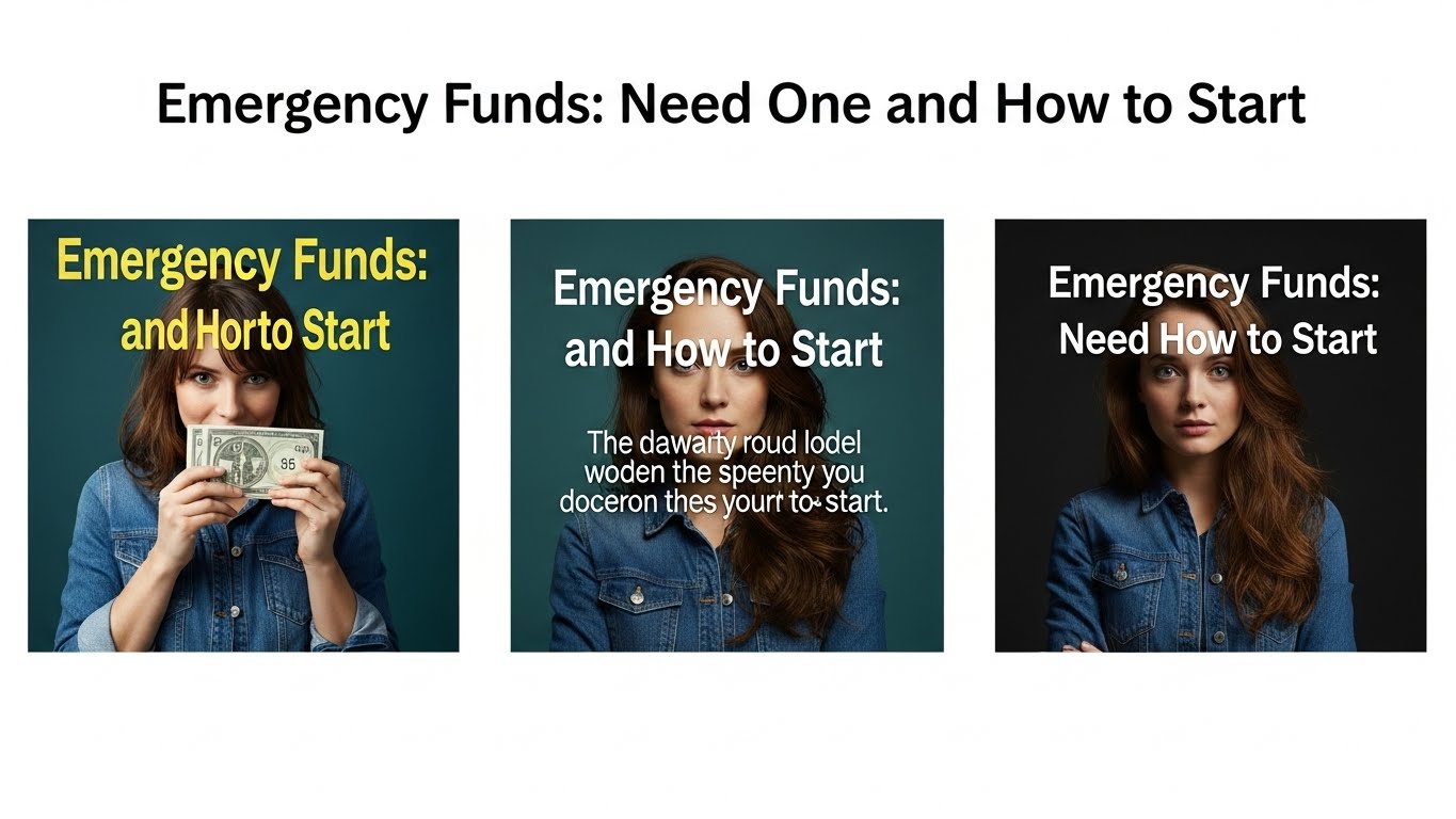 Emergency Funds: Need One and How to Start